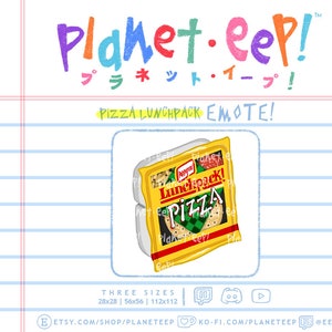 Pizza Emote | Food Emote | 90s Nostalgia | Twitch Emote | Discord Emote | YouTube Emote