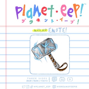 Superhero Emote | Thor Emote | Ban Hammer Emote | Mjolnir Emote | Twitch Emote | Discord Emote | YouTube Emote