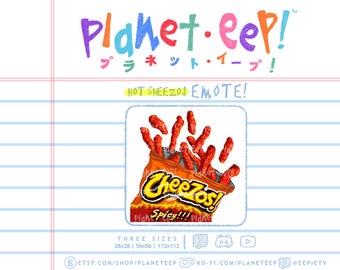 Spicy Emote | Snack Emote | Eat Emote | Food Emote | Twitch Emote | Discord Emote | YouTube Emote