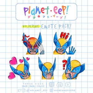 Superhero Emotes | Logan Emotes | Twitch Emotes | Discord Emotes | YouTube Emotes