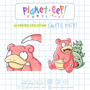 Poki Emotes | Slowpoke Evolution Emotes | Feels Wow Man Emote | Pink Emote | Twitch Emotes | Discord Emotes | YouTube Emotes