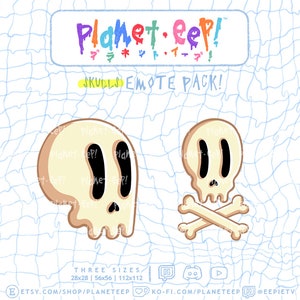 Skull Emotes | Skeleton Emotes | Halloween Emotes | Twitch Emotes | Discord Emotes | YouTube Emotes