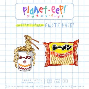 Ramen Emotes | Noodles Emotes | Food Emotes | Twitch Emotes | Discord Emotes | YouTube Emotes