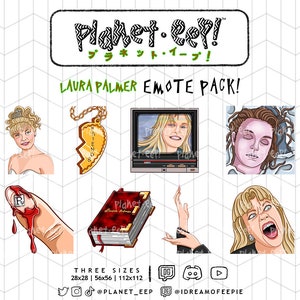 Twin Peaks Emotes | Laura Palmer Emotes | David Lynch | Twitch Emotes | Discord Emotes | YouTube Emotes