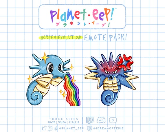 Poki 絵文字 | HorseaEvolution | タツノオトシゴ絵文字 | レインボー