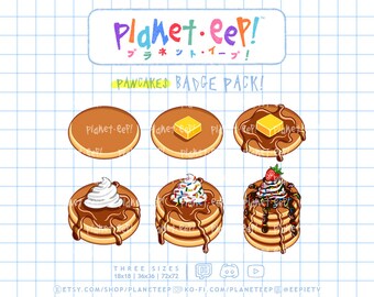 Distintivi Pancake / Distintivi Pancake Sub / Distintivi Pancake Bit / Distintivi Twitch / Distintivi Twitch Sub / Distintivi Twitch Bit / Distintivi YouTube