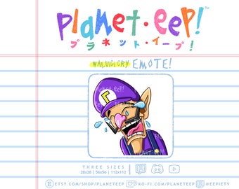 Mario Emote | Walooigee Emote | Not Luigi | LOL Emote | Cry Emote | Video Game | Gamer Emote | Twitch Emote | Discord Emote | YouTube Emote
