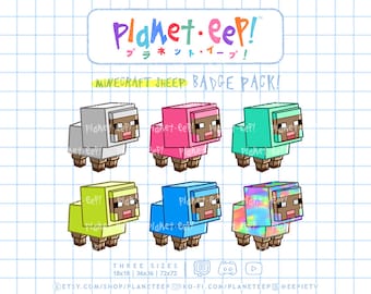 羊サブバッジ | ピクセルサブバッジ | Mainkraf サブバッジ | 動物サブバッジ | Twitch サブバッジ | Twitch ビットバッジ | YouTube バッジ