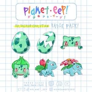 Poki Sub Badges | BulbasaurEvolution | Egg Sub Badges | Twitch Sub Badges | Twitch Bit Badges | YouTube Badges
