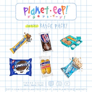 Snack Badges | Snack Sub Badges | Snack Bit Badges | 90s Nostalgia | Twitch Badges | Twitch Sub Badges | Twitch Bit Badges | YouTube Badges