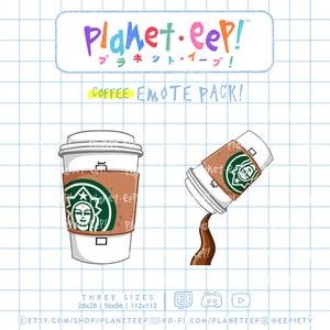 Coffee Emotes | Drink Emotes | Twitch Emotes | Discord Emotes | YouTube Emotes