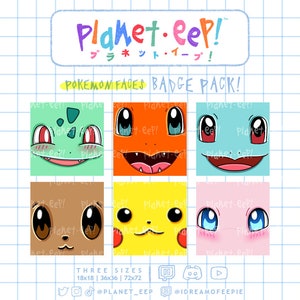 Poki Sub Badges | PokemonFaces | Twitch Sub Badges | Twitch Bit Badges | YouTube Badges