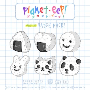 Onigiri Badges | Onigiri Sub Badges | Onigiri Bit Badges | Twitch Badges | Twitch Sub Badges | Twitch Bit Badges | YouTube Badges