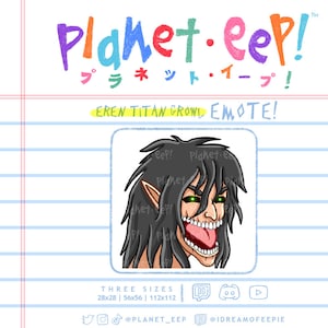 Eren Emote | Eren Titan Emote | Anime Emote | Twitch Emote | Discord Emote | YouTube Emote