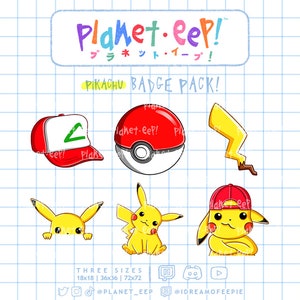 Poki Sub Badges | IPikachuI | Twitch Sub Badges | Twitch Bit Badges | YouTube Badges