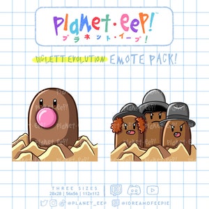 Poki Emotes | DiglettEvolution | Bubblegum Emote | Stooges Emote | Twitch Emotes | Discord Emotes | YouTube Emotes