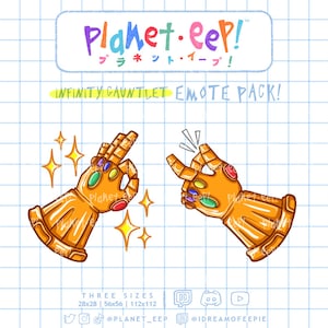 Superhero Emotes | Gold Gauntlet Emotes | The Mad Titan Emotes | Snap Emote | Ok Emote | Twitch Emotes | Discord Emotes | YouTube Emotes