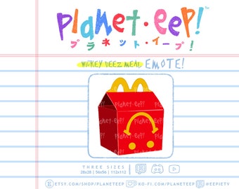Lunch Box Emote | Meal Emote | Food Emote | Twitch Emote | Discord Emote | YouTube Emote