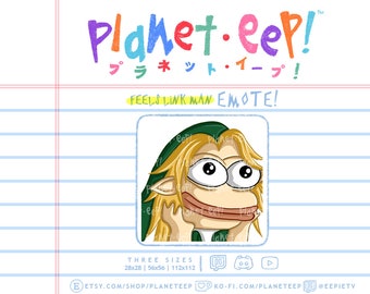 Link Emote | Feels Wow Man Emote | Pepe Emote | Peepo Emote | Twitch Emote | Discord Emote | YouTube Emote