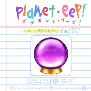 Purple Crystal Ball Emote | Witch Emote | Halloween Emote | Twitch Emote | Discord Emote | YouTube Emote