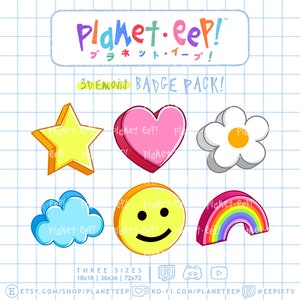 Marshmallow Badges | Marshmallow Sub Badges | Twitch Badges | Twitch Sub Badges | Twitch Bit Badges | YouTube Badges
