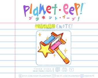 Ban Hammer Emote | Ban Emote | Shooting Star Emote | Twitch Emote | Discord Emote | YouTube Emote