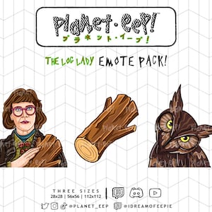Twin Peaks Emotes | The Log Lady Emotes | David Lynch | Twitch Emotes | Discord Emotes | YouTube Emotes