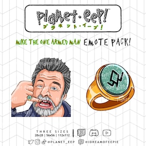 Twin Peaks Emotes | Mike The One Armed Man Emotes | David Lynch | Twitch Emotes | Discord Emotes | YouTube Emotes