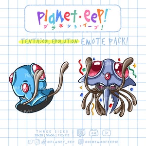 Poki Emotes | TentacoolEvolution | Tentacles Emote | Dab Emote | Twitch Emotes | Discord Emotes | YouTube Emotes