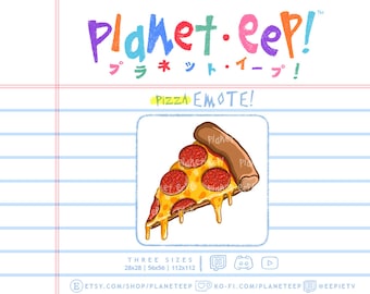 Pizza Emote | Pepperoni Pizza Emote | Food Emote | Twitch Emote | Discord Emote | YouTube Emote