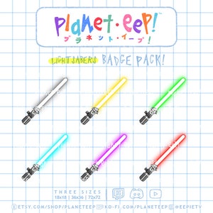 Laser Sword Sub Badges | Saber Sub Badges | Twitch Badges | Twitch Sub Badges | Twitch Bit Badges | YouTube Badges