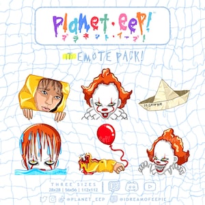 Halloween Emotes | Horror Movie | Clown Emotes | Villain Emotes | Killer Emotes | Twitch Emotes | Discord Emotes | YouTube Emotes