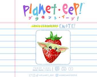 Mando Emote | Child Emote | Baby Frog Emote | Strawberry Emote | Twitch Emote | Discord Emote | YouTube Emote