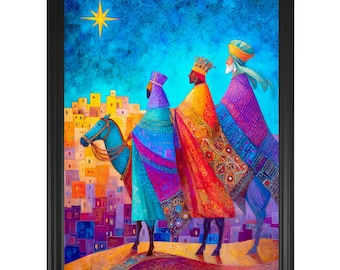 Three Kings Day Art: Epiphany Giclée Print, Puerto Rico (NOT FRAMED)