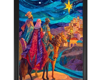Three Kings Day Art: Epiphany Giclée Print, Puerto Rico Christmas Decor (Not Framed)