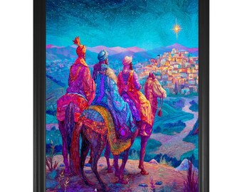 Three Kings Day Art: Epiphany Giclée Print on Canvas (Unframed)