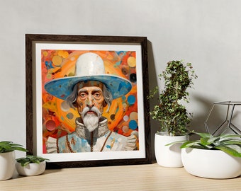 Don Quijote Giclée Wall Art Quixote Painting Deco Fine Art Print