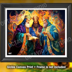 Reyes Magos Print Giclée Three Wise Kings Original Art Navidad Puerto Rico Christmas R233 (NOT FRAMED)
