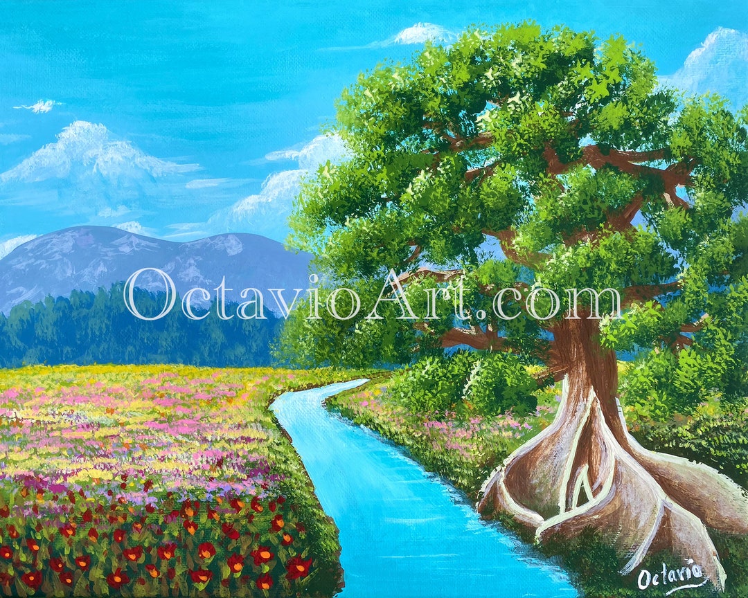 La Ceiba De Puerto Rico, High Res Wall Art Print From My Original