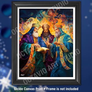 Reyes Magos Print Giclée Three Wise Kings Original Art Navidad Puerto Rico Christmas R248 (NOT FRAMED)