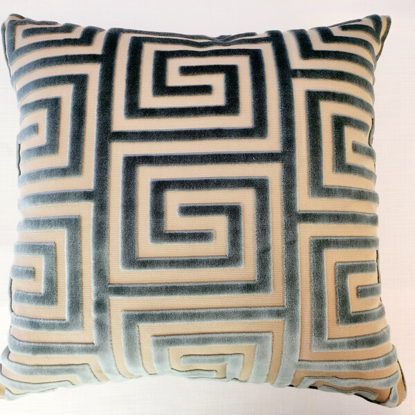 Greek Key Pillow Etsy