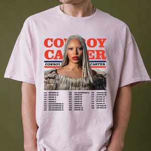 Maglietta vintage Cowboy Carter di Beyoncé, maglietta del tour Cowboy Carter di Beyoncé