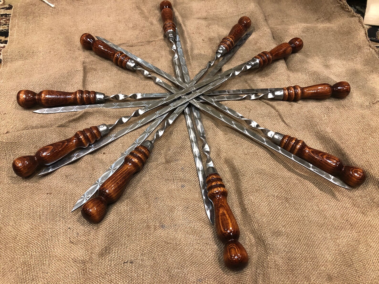 Meat Skewers for Grilling Meat Skewer Stainless Steel Etsy