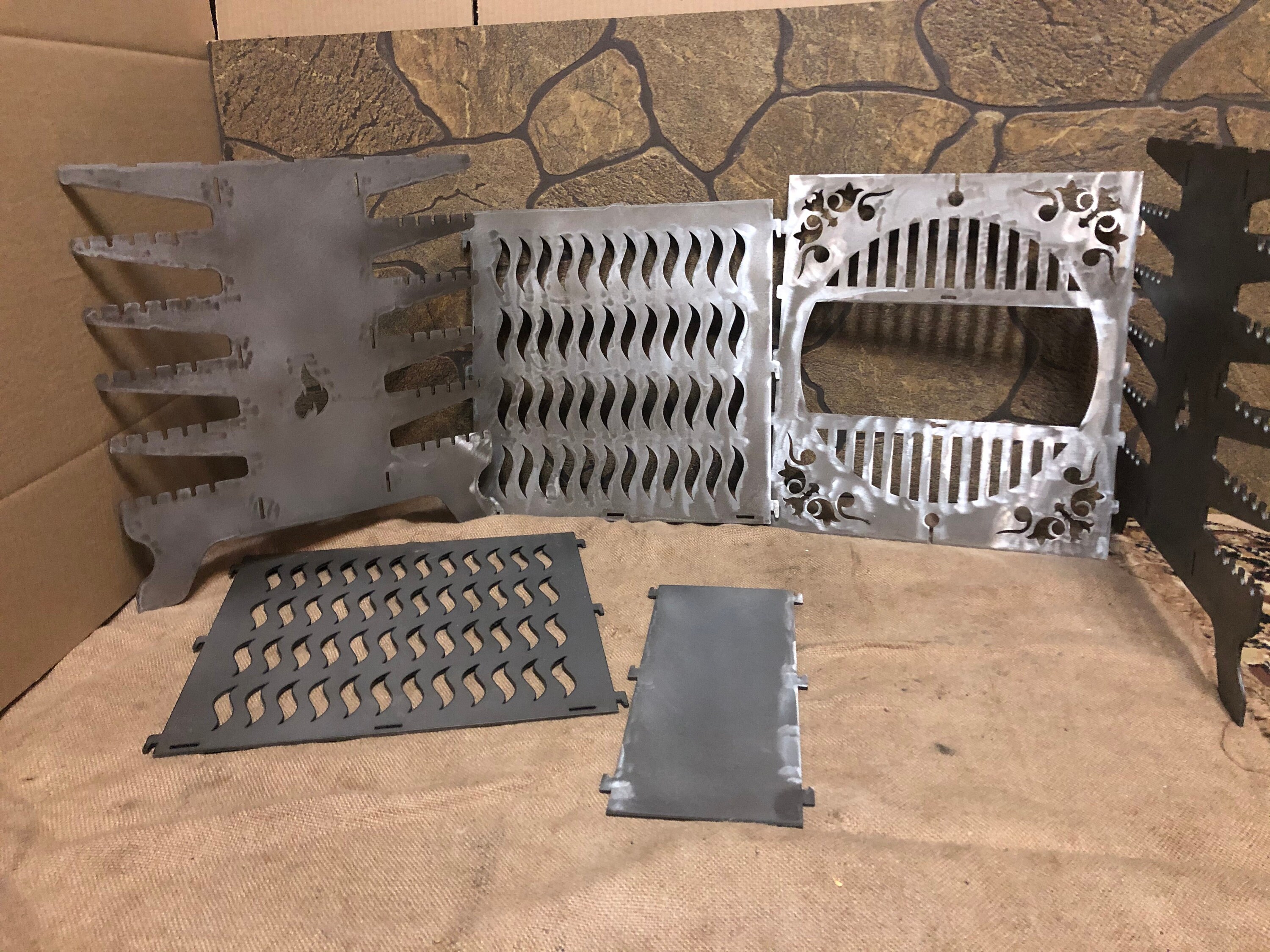 Vertical fire pit charcoal grill BBQ Mangal shish Etsy