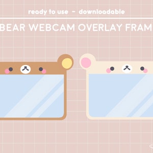 Twitch Stream Kuma Bear Cam Overlay