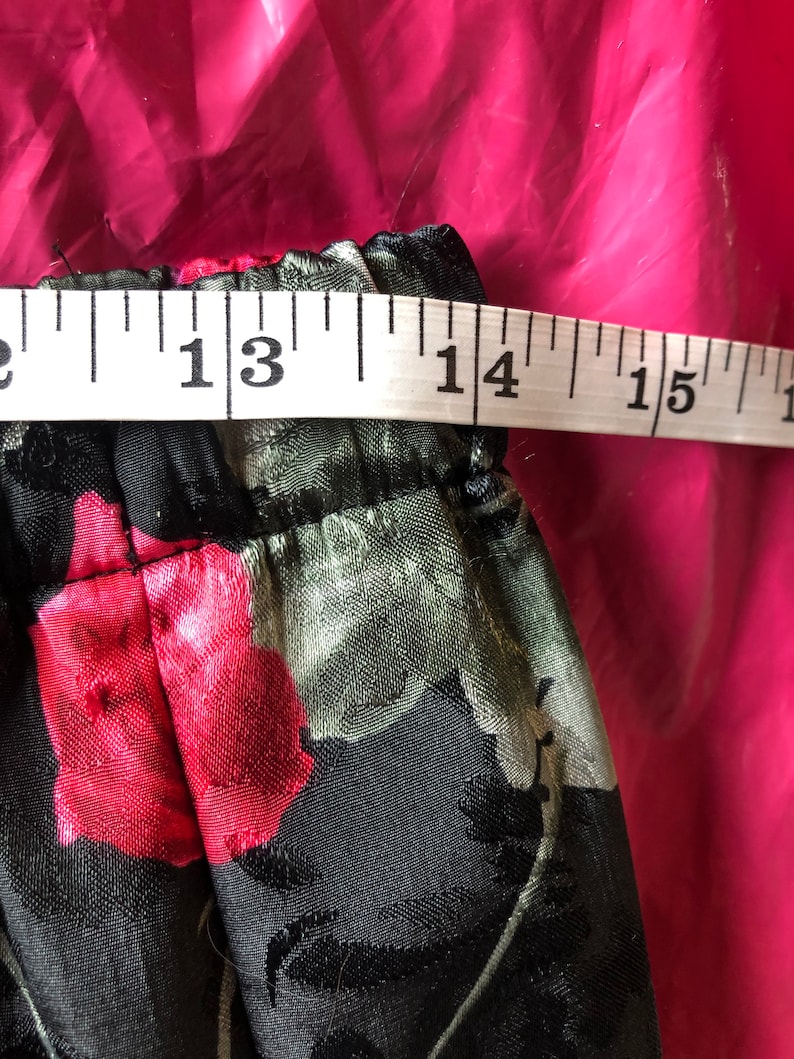 Vintage 90s Y2k Rose Print Skirt