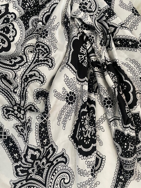 Caroline Constas New York Black & White Paisley P… - image 2