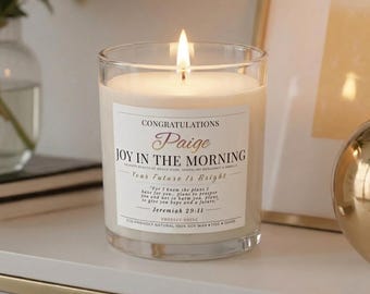 Personalized Faith Based Gift for Graduation | 11 ounce Soy Candle | Christian Home Decor
