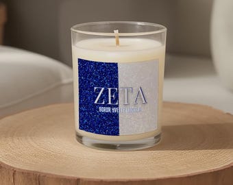 Personalized Zeta Phi Beta Candle | 11 oz Soy Candle | Custom Sorority Gift