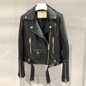 Sleuve Luxury Genuine Leather Jacket Women - Etsy